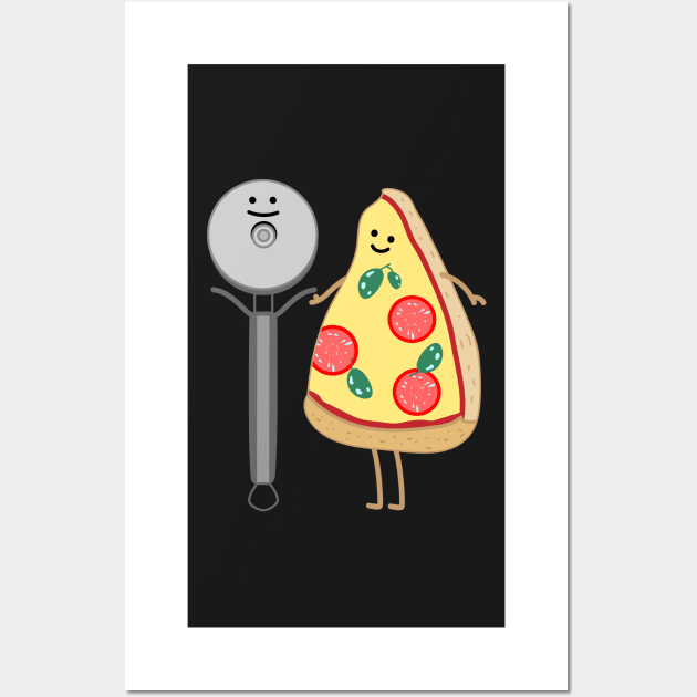 Pizza and pizza roller pairs Wall Art by spontania